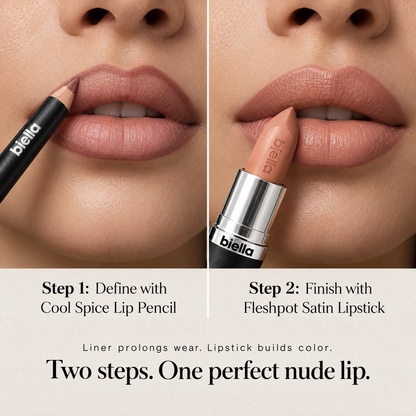 Biella Nude Lip Pencil & Lipstick Duo